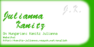julianna kanitz business card